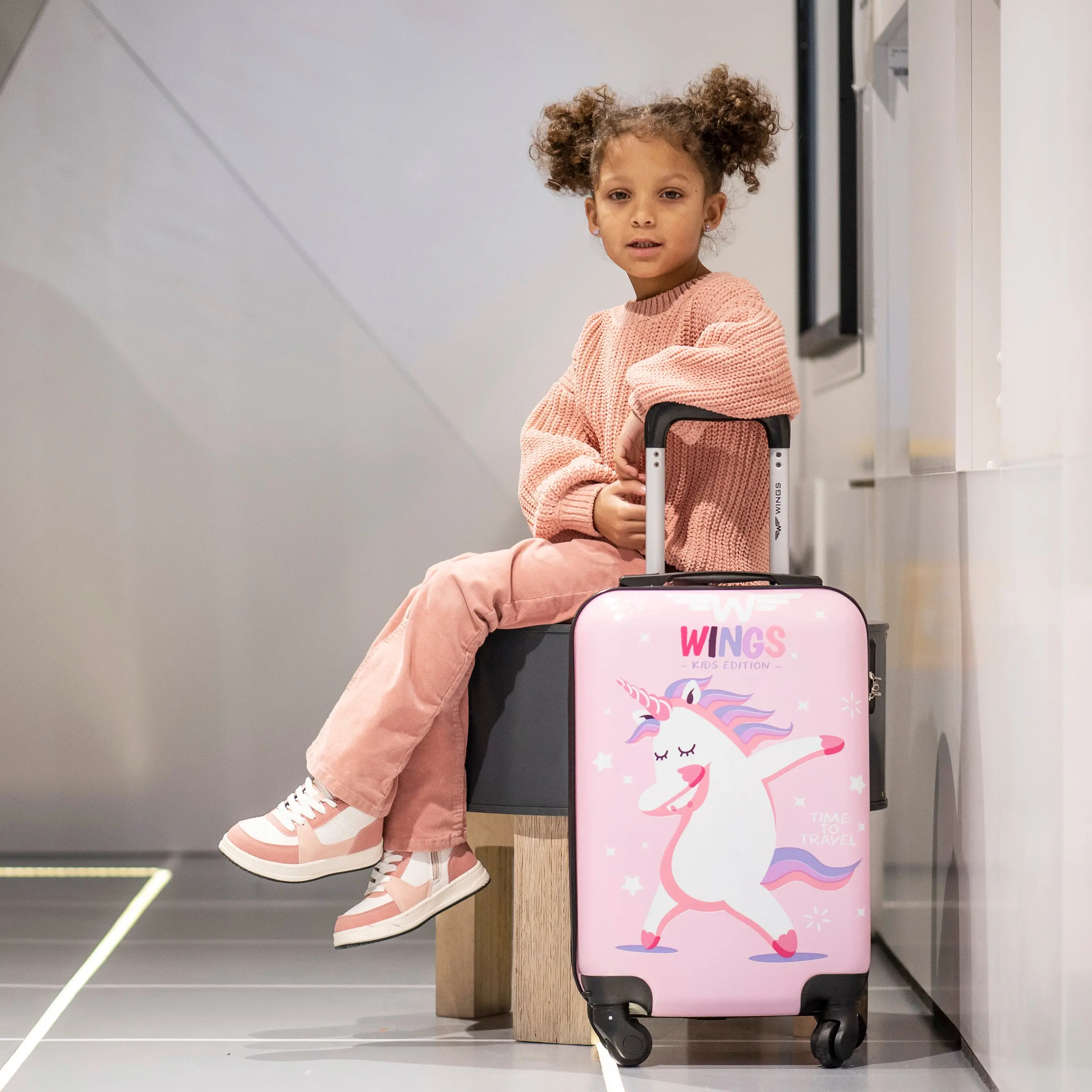 Walizka KIDS kabinowa twarda Wings Jay Unicorn 18" - Image 2