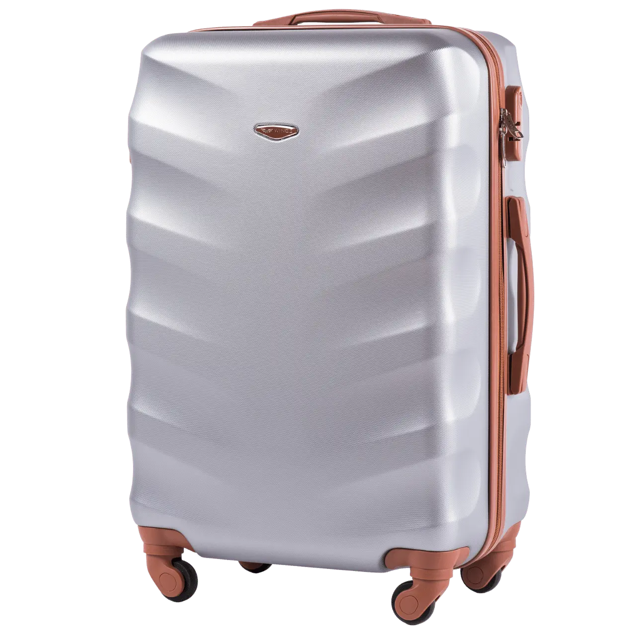 Walizka podróżna średnia Wings Albatross 24" SILVER WHITE