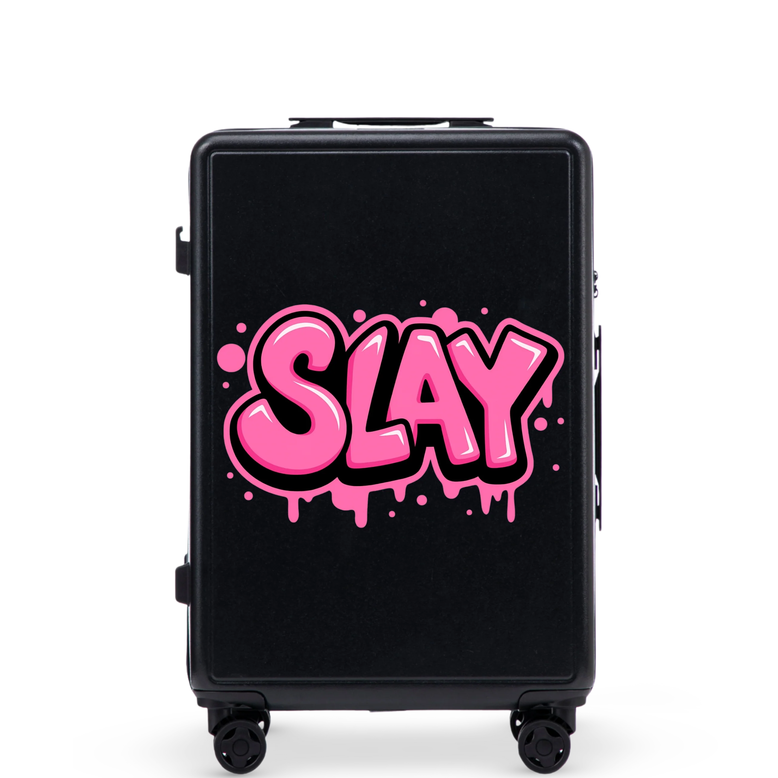 Walizka średnia Wings  ABS+ 24" Customized BLACK SLAY