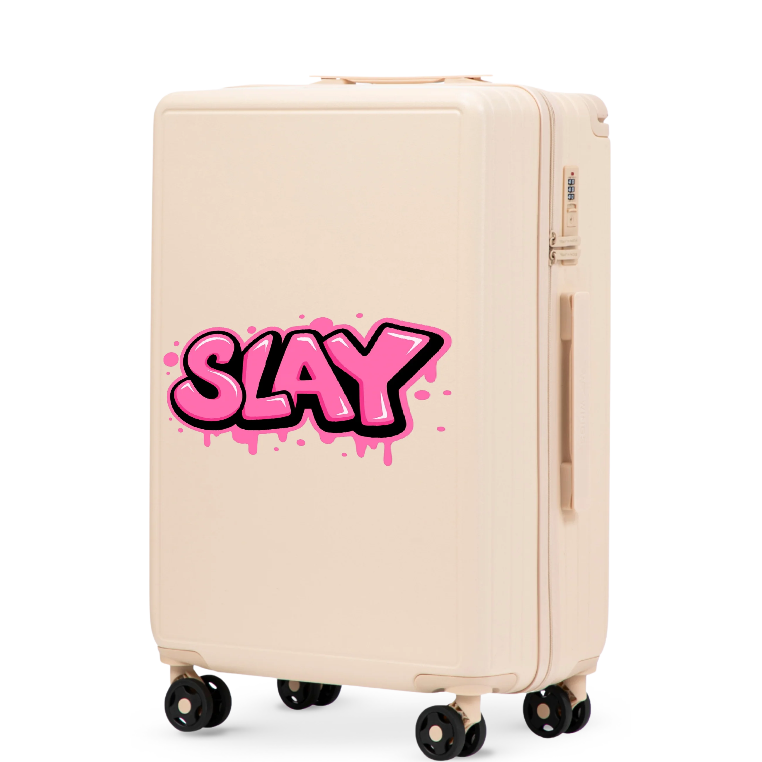 Walizka średnia Wings  ABS+ 24" Customized DIRTY WHITE SLAY - Image 3