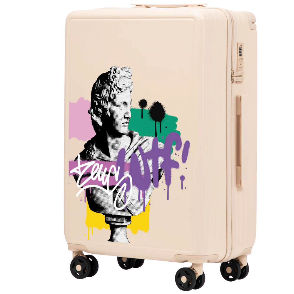 Walizka średnia Wings ABS+ 24" Customized DIRTY WHITE ZEUS