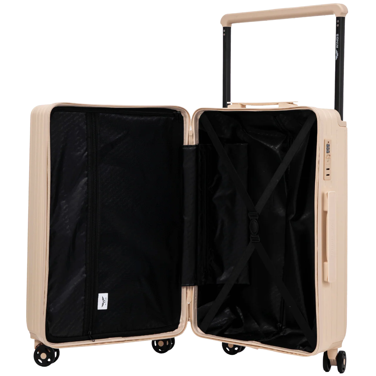 Walizka średnia Wings ABS+ 24" Customized Tuse Pih DIRTY WHITE - Image 7
