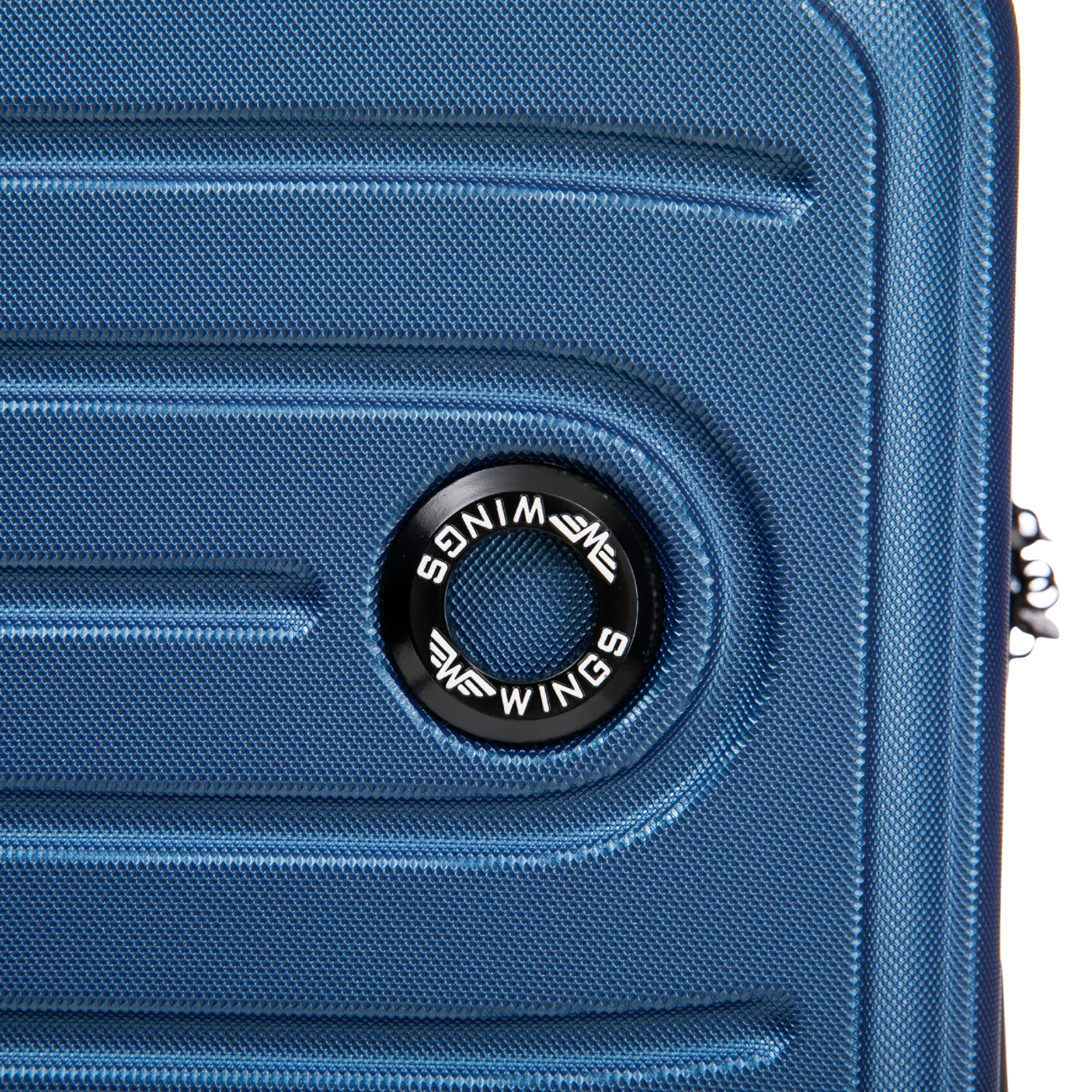 Walizka ŚREDNIA  Wings ABS+ COOT 24" Middle Blue - Image 7