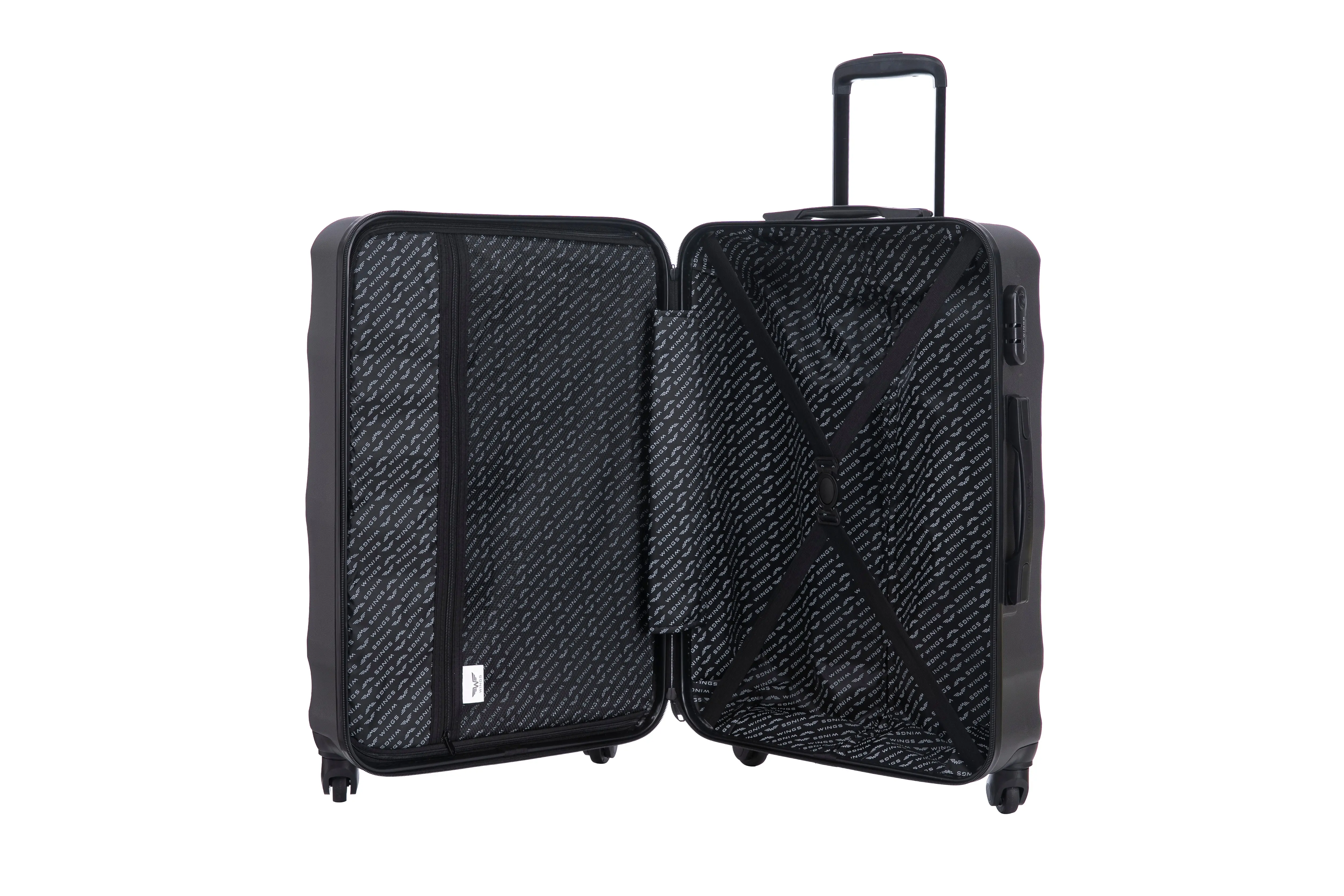 Walizka ŚREDNIA WINGS ABS+ VULTURE 24" Dark Grey - Image 17