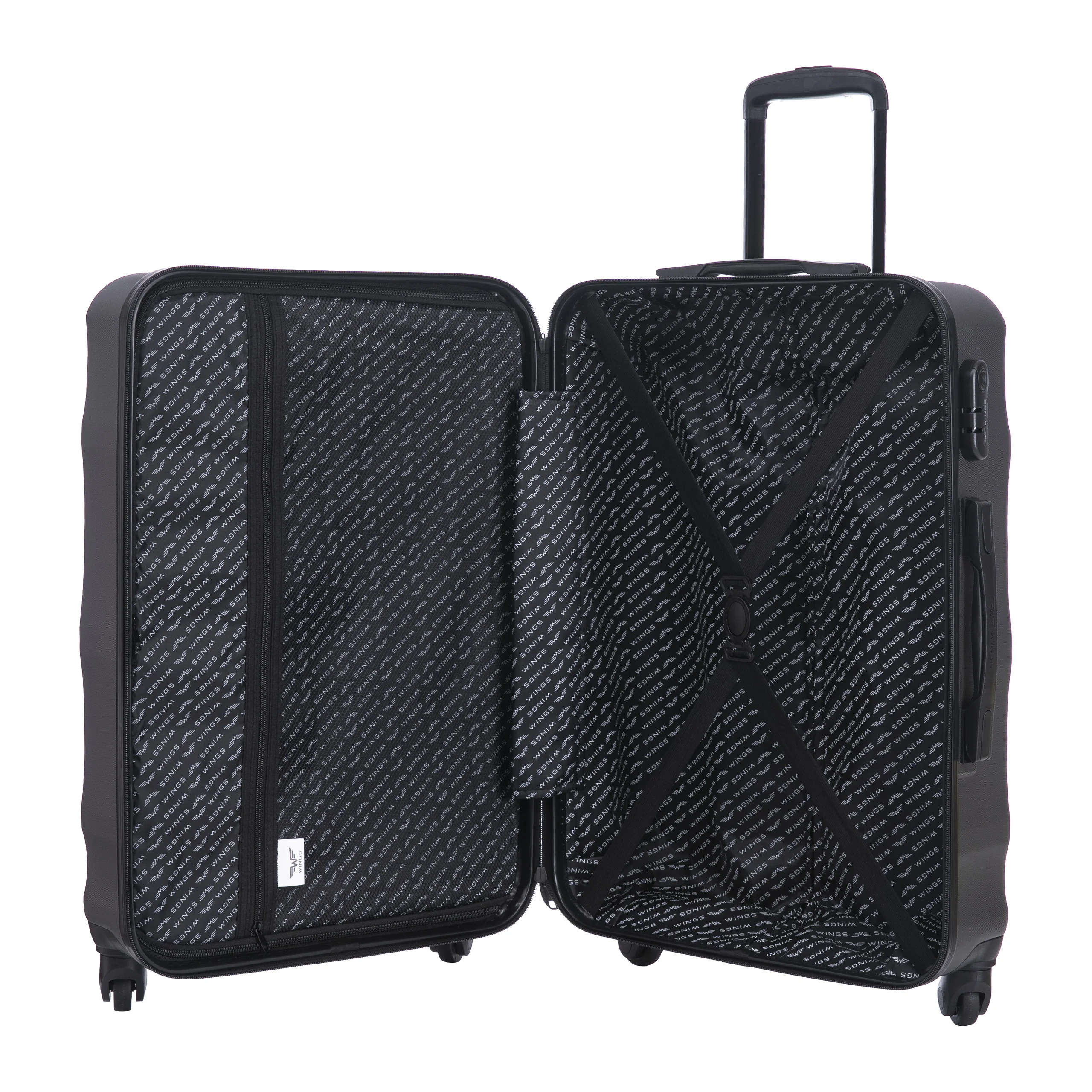 Walizka ŚREDNIA WINGS ABS+ VULTURE 24" Dark Grey - Image 6