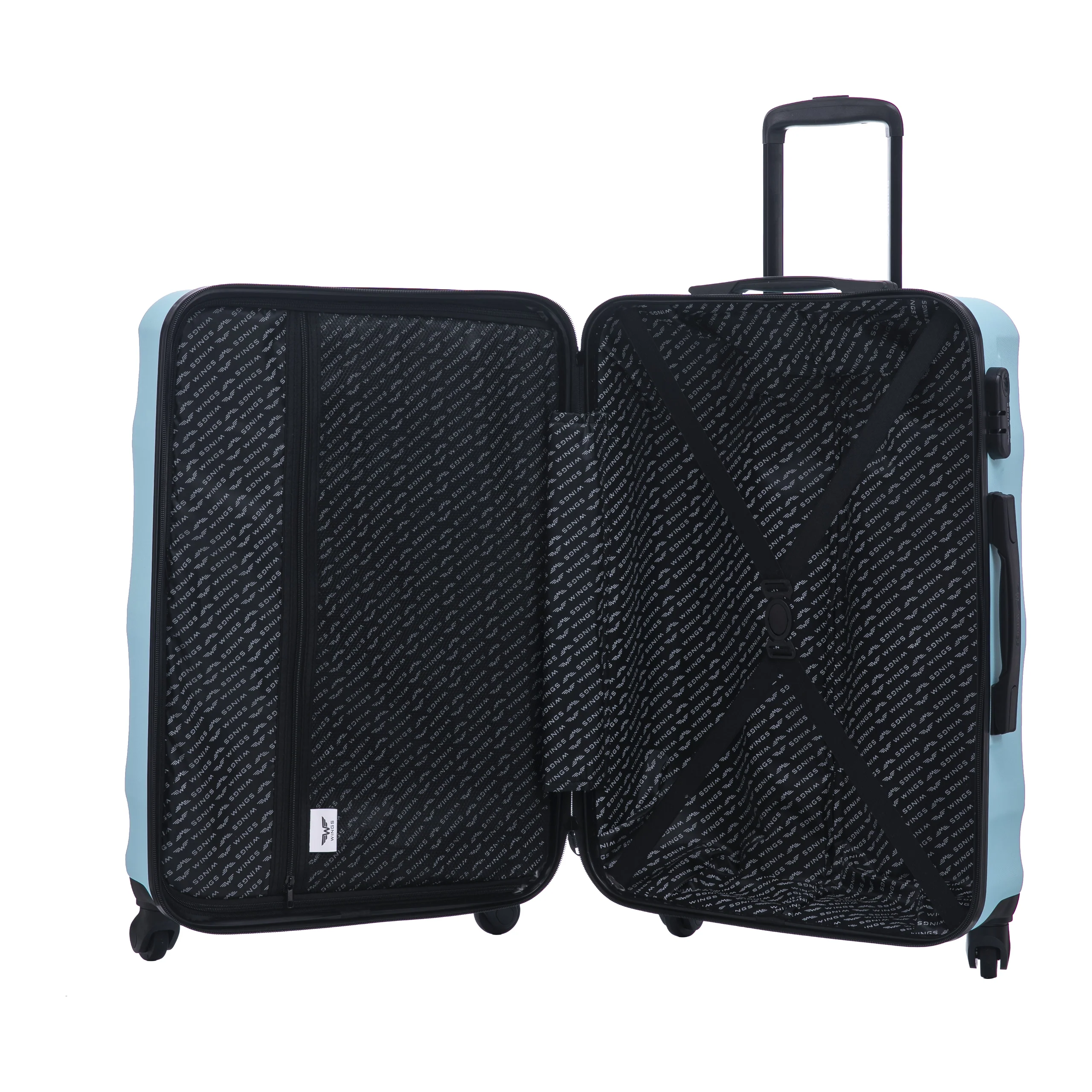 Walizka ŚREDNIA WINGS ABS+ VULTURE 24" Light Blue - Image 6