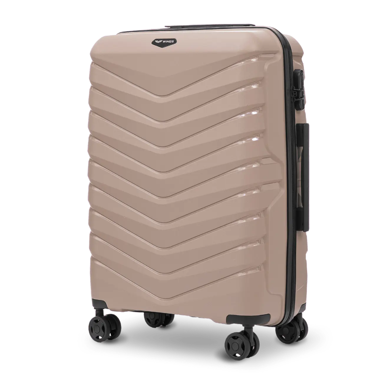 Walizka średnia Wings PHOENIX 2.0 polipropylen 24" CHAMPAGNE