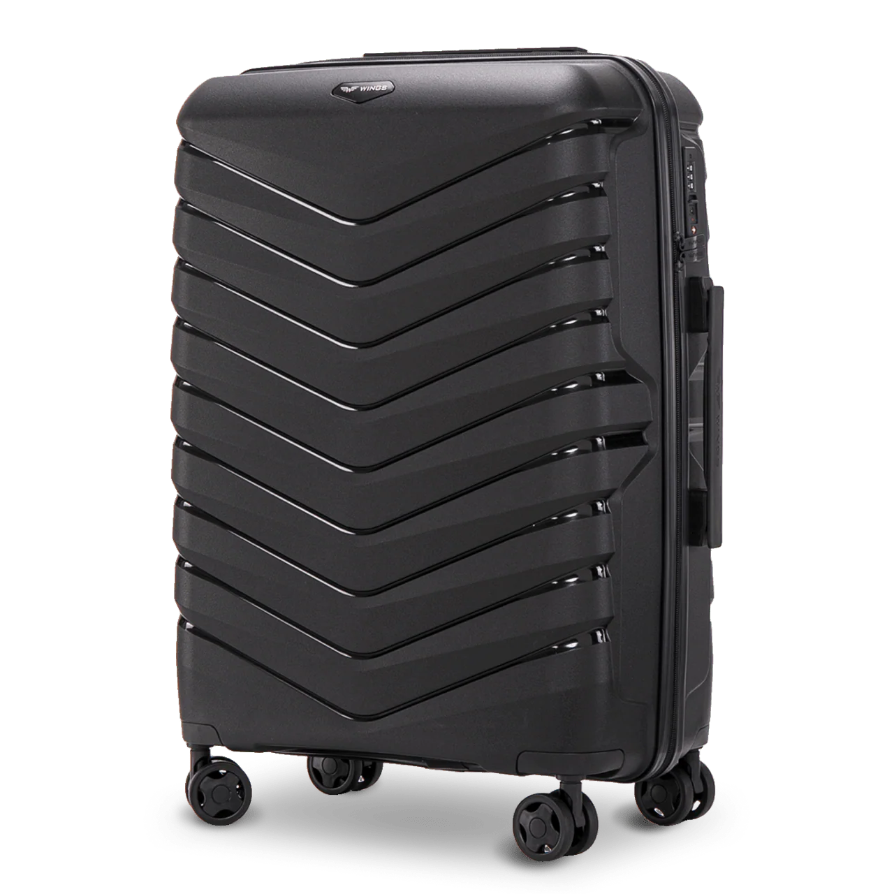 Walizka średnia Wings PHOENIX polipropylen 24" BLACK