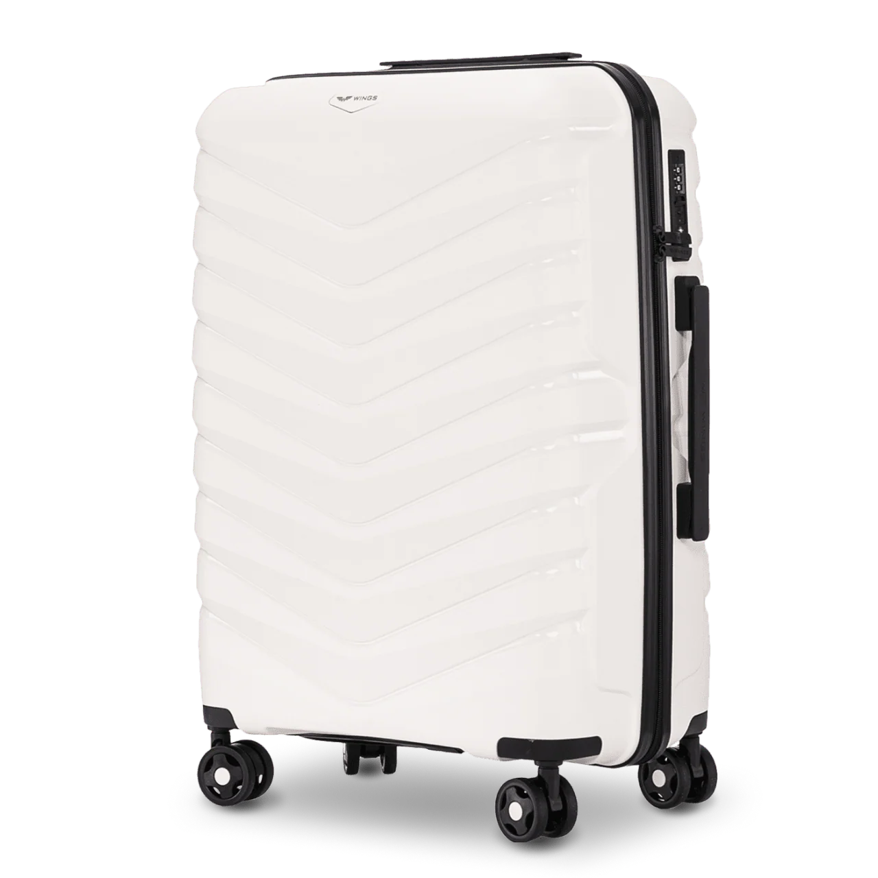 Walizka średnia Wings PHOENIX polipropylen 24" WHITE