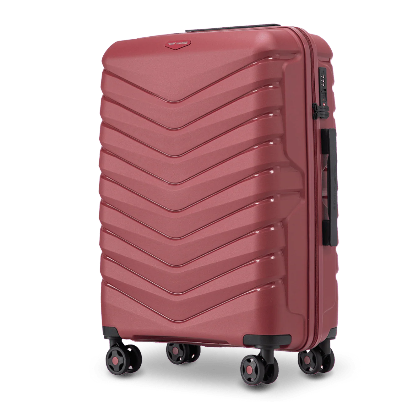 Walizka średnia Wings PHOENIX polipropylen 24" WINE RED