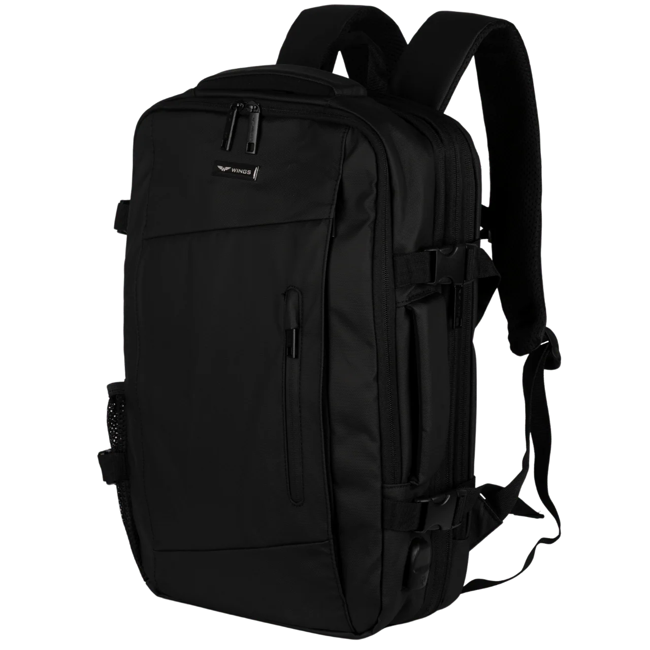 Wielofunkcyjny plecak z poszerzeniem VIREO 002 - BLACK - Image 6