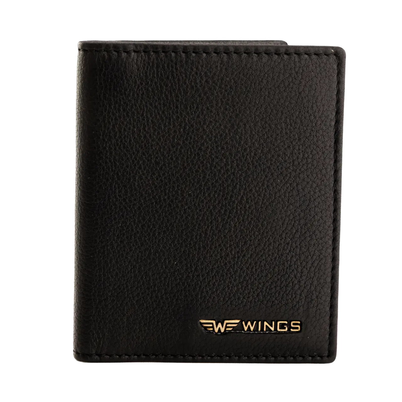 WINGS Cardholder ze skóry naturalnej Black - Image 7