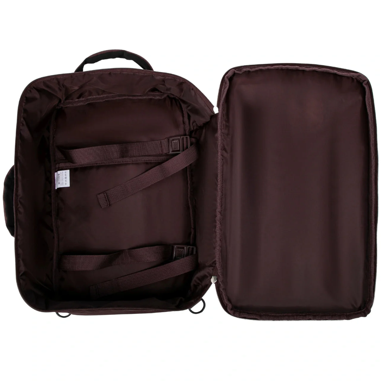 WINGS Kabinowy plecak torba 2w1 Tanager MAROON - Image 7
