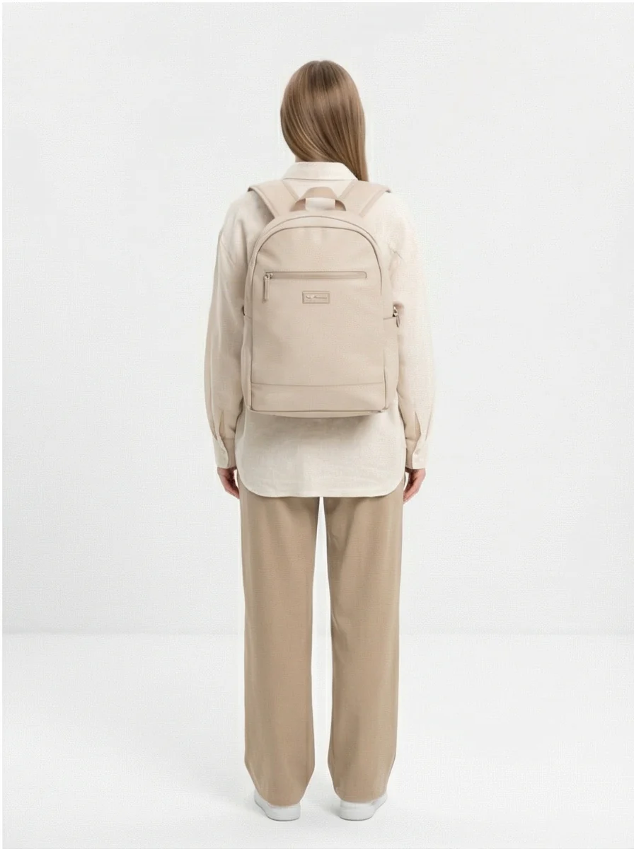 WINGS Plecak miejski ergonomiczny wodoodporny TROGON BEIGE - Image 3