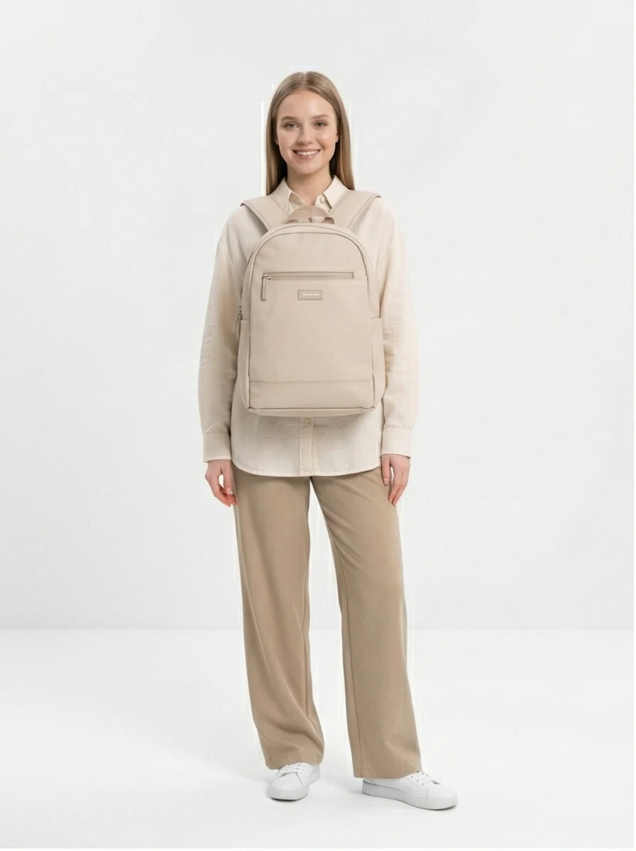 WINGS Plecak miejski ergonomiczny wodoodporny TROGON BEIGE - Image 4
