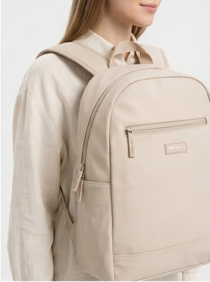 WINGS Plecak miejski ergonomiczny wodoodporny TROGON BEIGE - Image 5