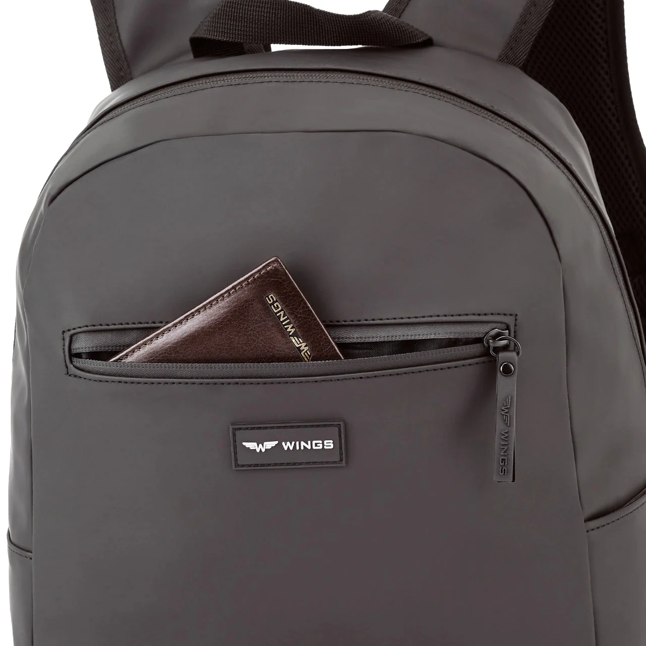 WINGS Plecak miejski ergonomiczny wodoodporny TROGON Black - Image 6