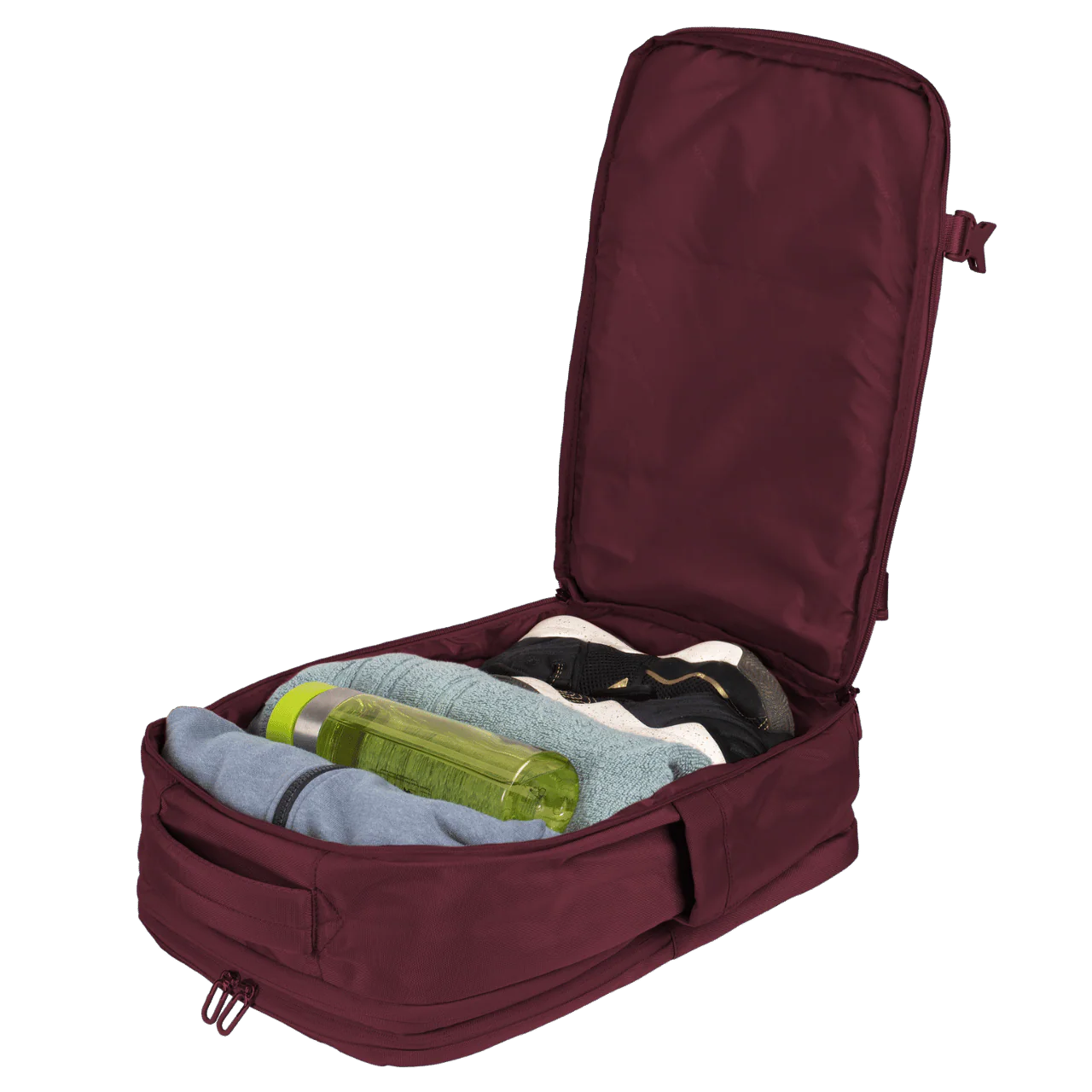 WINGS Plecak wielofunkcyjny SKYLARK poszerzany BURGUNDY - Image 5