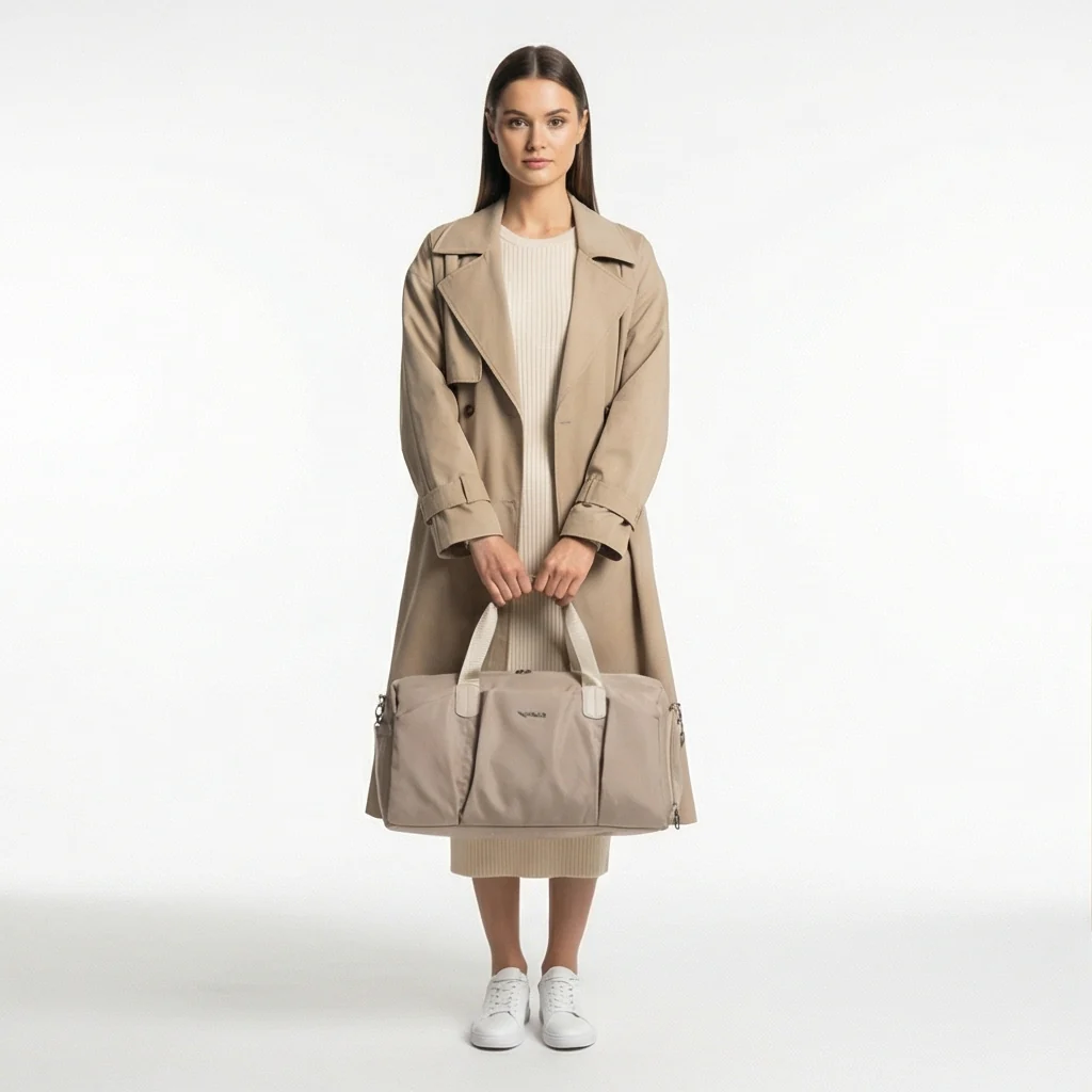 WINGS Torba sportowa SKYLARK beige - Image 3
