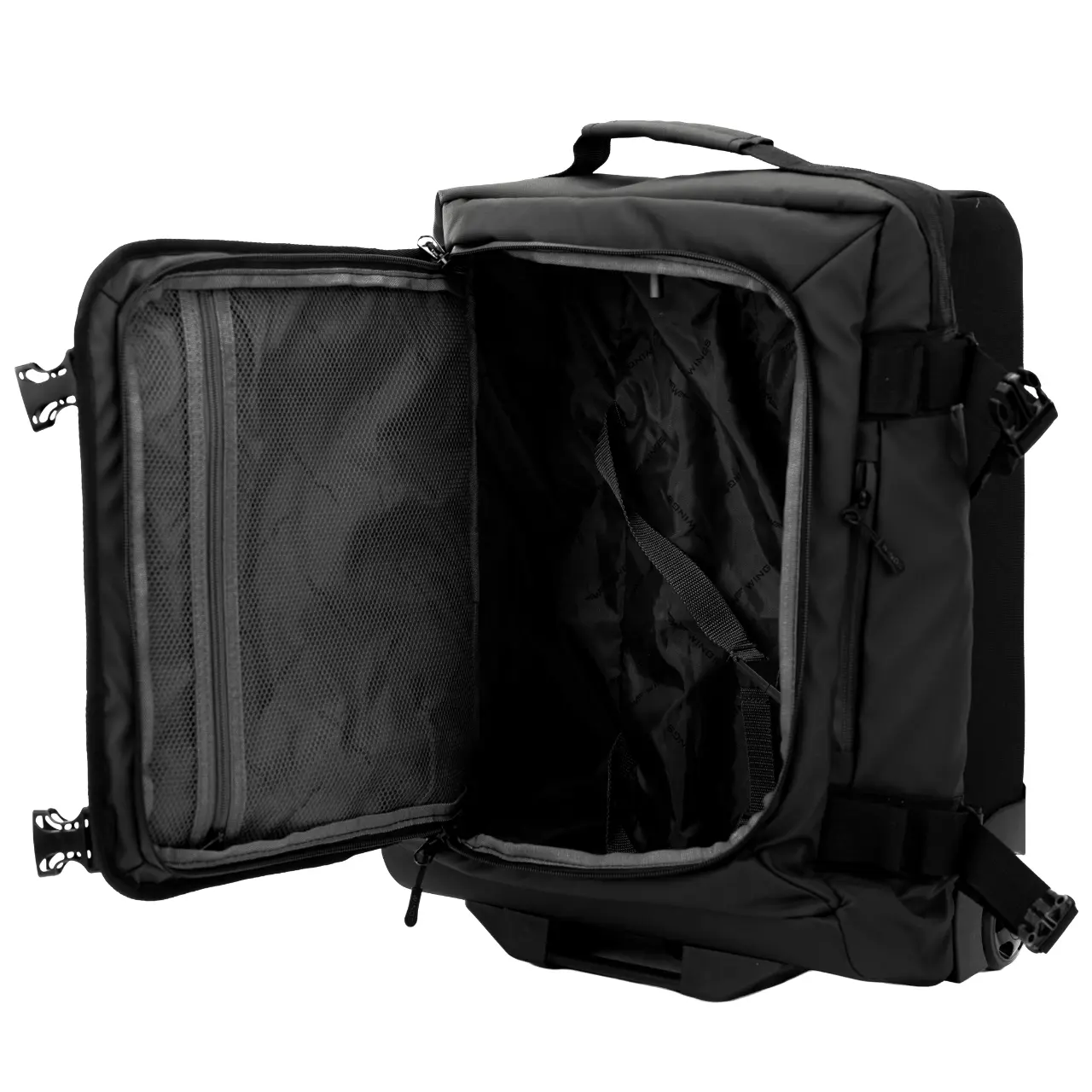 WINGS Walizka miękka Mała kabinowa 20" ROOK black - Image 3