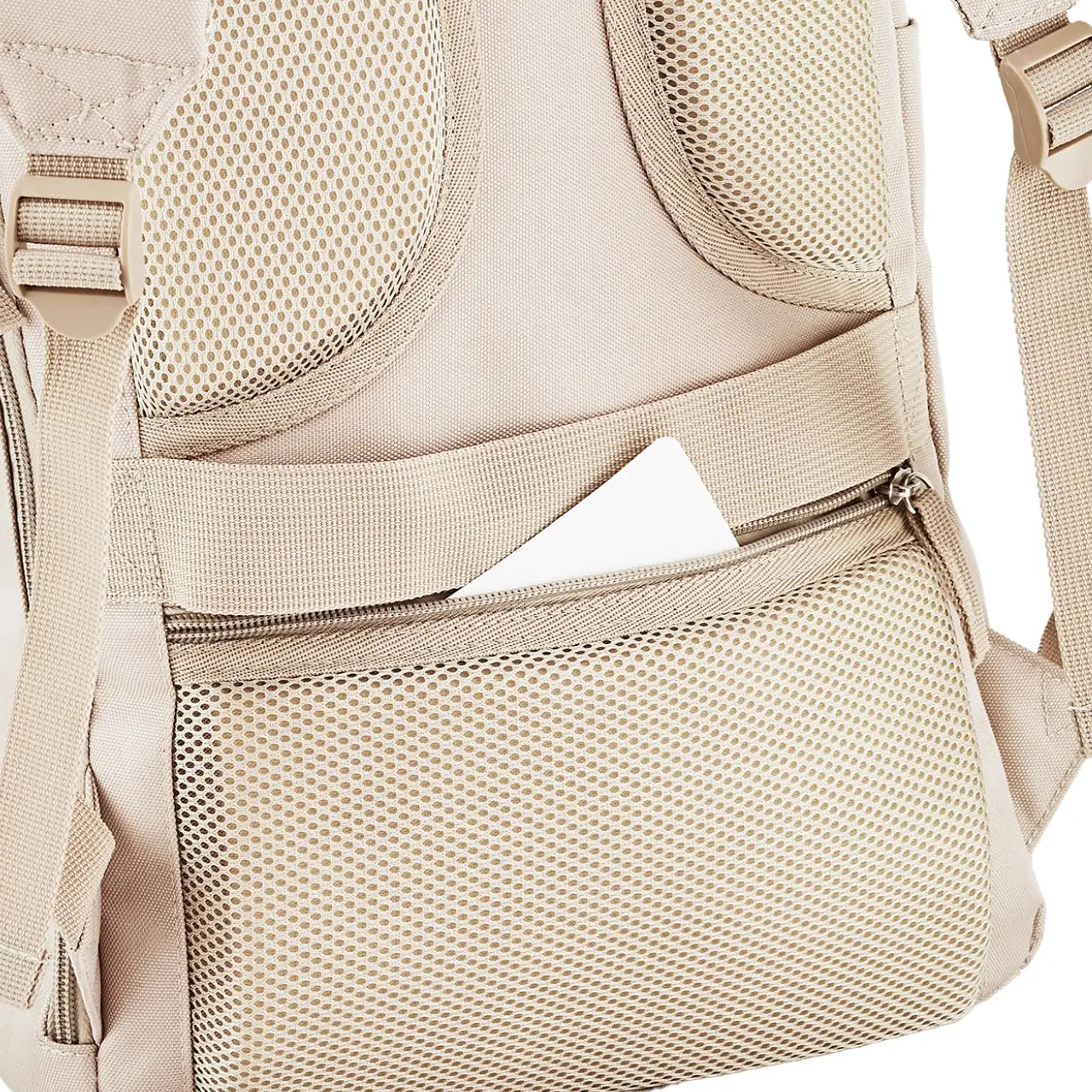 WINGS Zwijany plecak miejski 16L TROGON BEIGE - Image 11