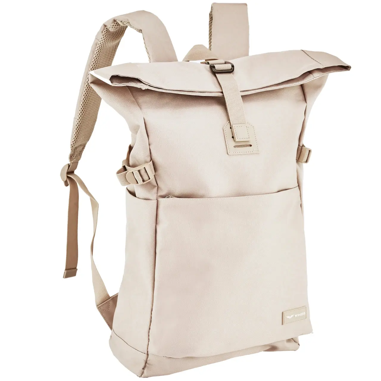 WINGS Zwijany plecak miejski 16L TROGON BEIGE - Image 5