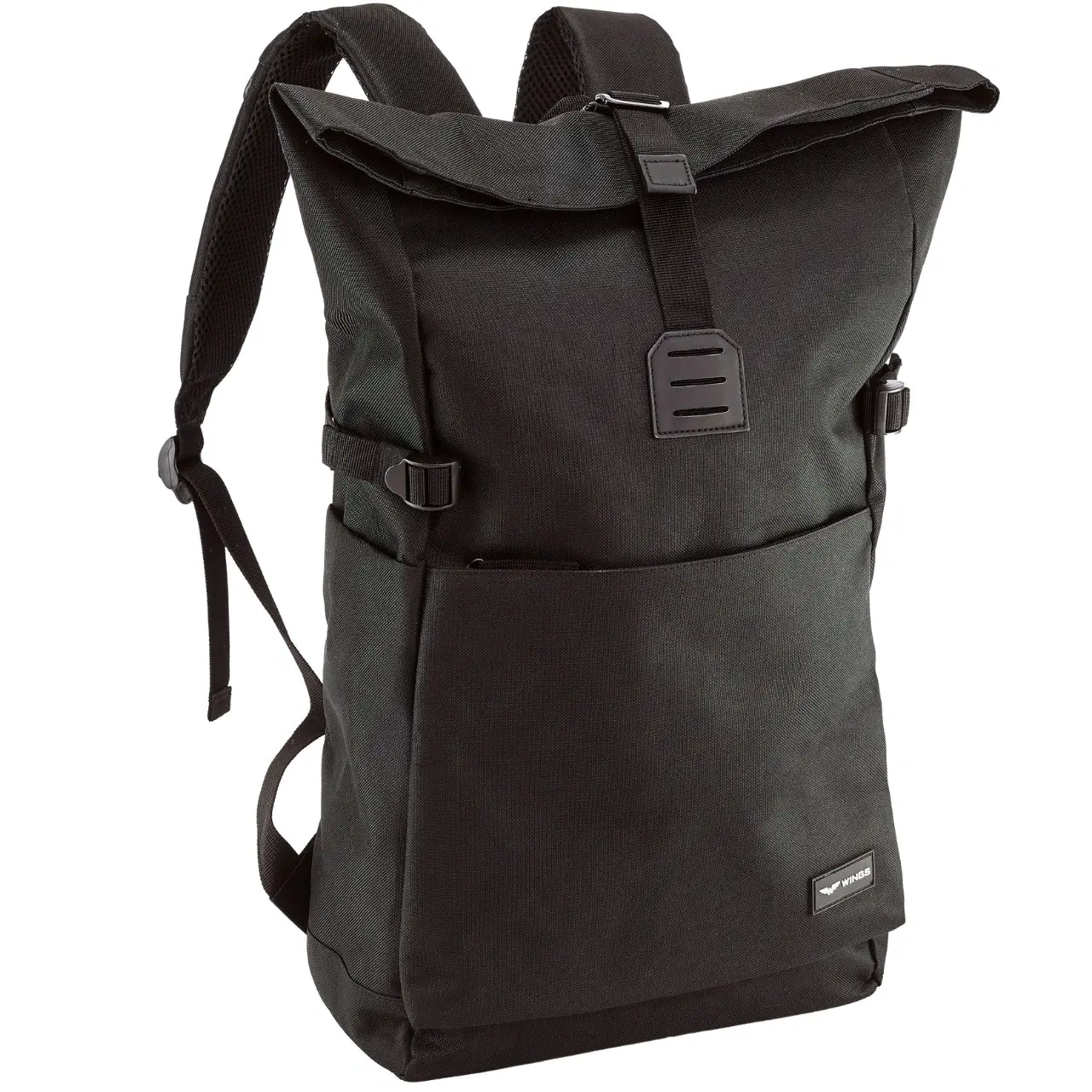 WINGS Zwijany plecak miejski 16L TROGON  BLACK - Image 5