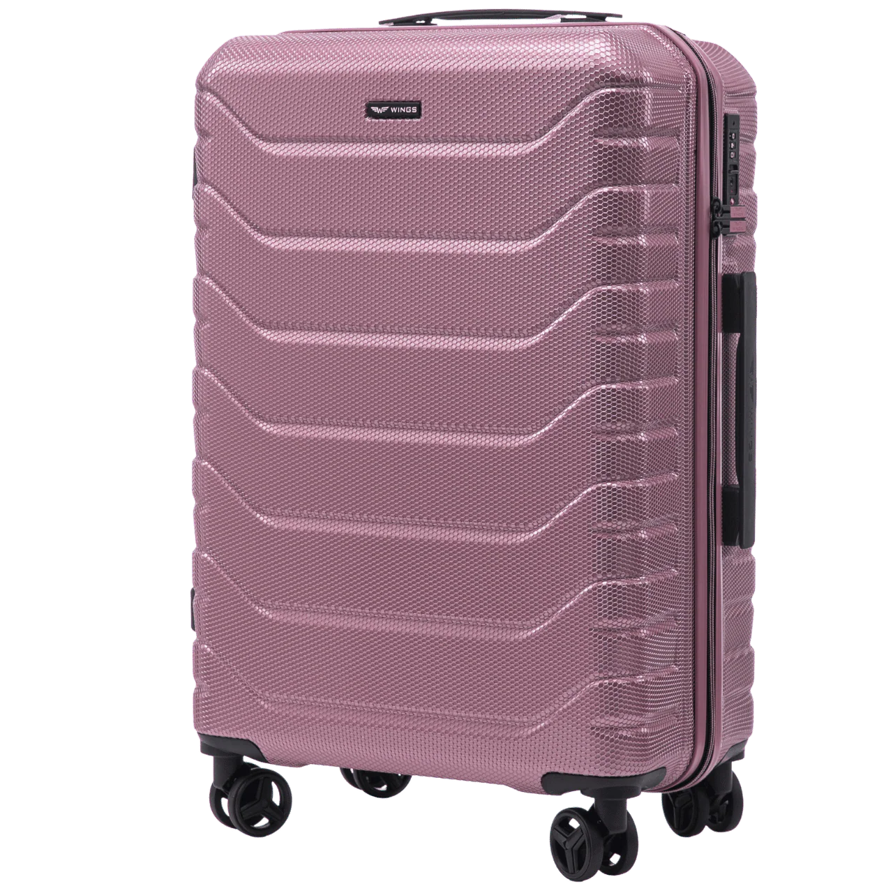 Zestaw 3 walizek Wings CRAKE POLICARBON 100% ROSE GOLD - Image 3