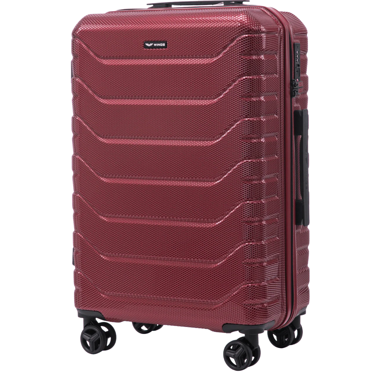 Zestaw 3 walizek Wings CRAKE POLICARBON 100% WINE RED - Image 3