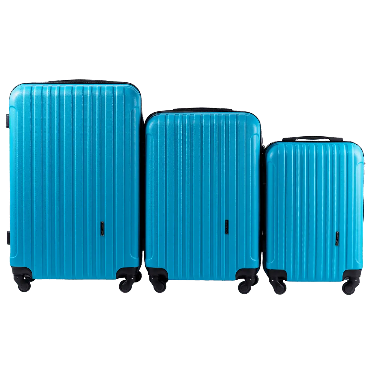 ZESTAW 3 WALIZEK WINGS FLAMINGO CYAN