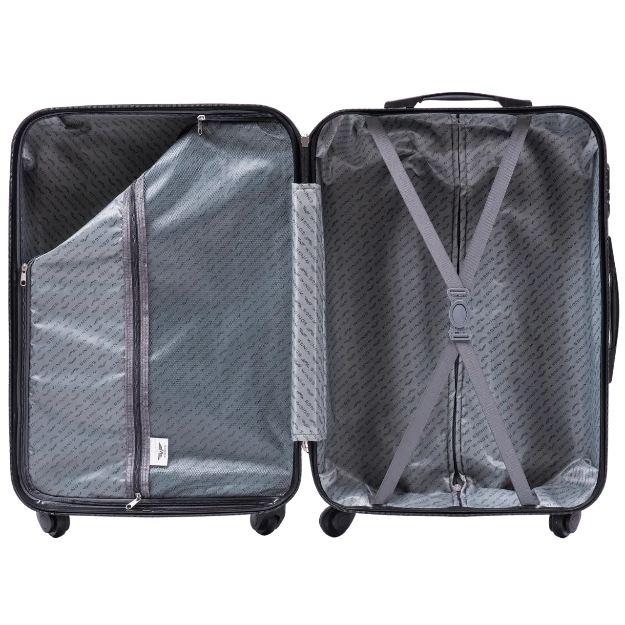 ZESTAW 3 WALIZEK WINGS FLAMINGO Z POSZERZENIEM BLUE - Image 5