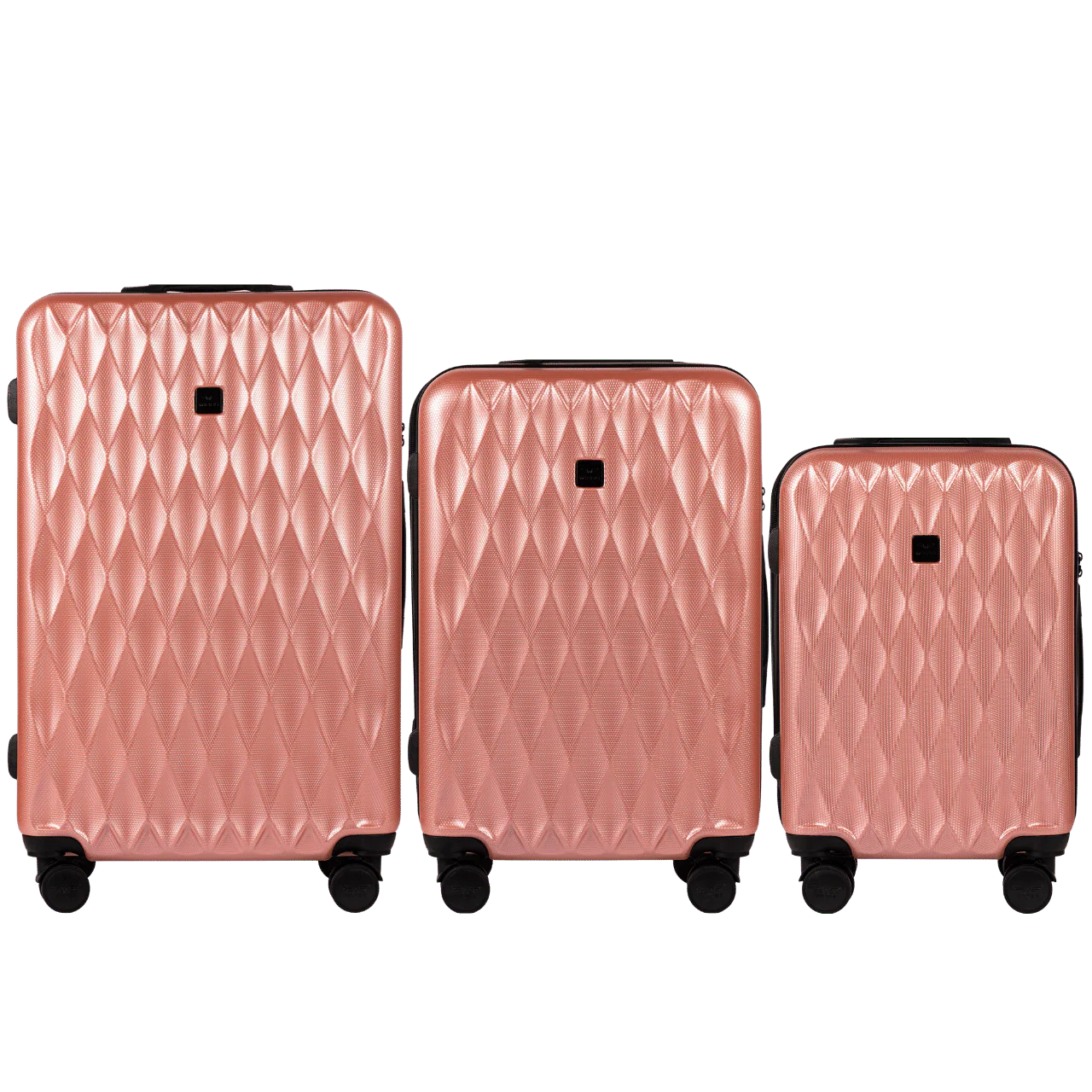 Zestaw 3 walizek Wings PC Golden Eagle PINK
