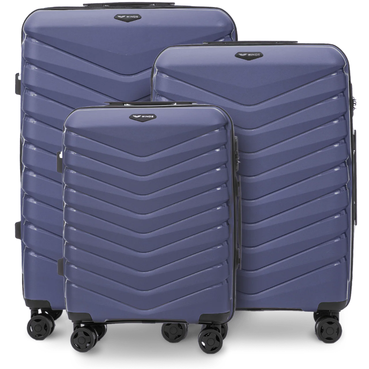 Zestaw 3 walizek Wings PHOENIX 2.0 polipropylen BLUE