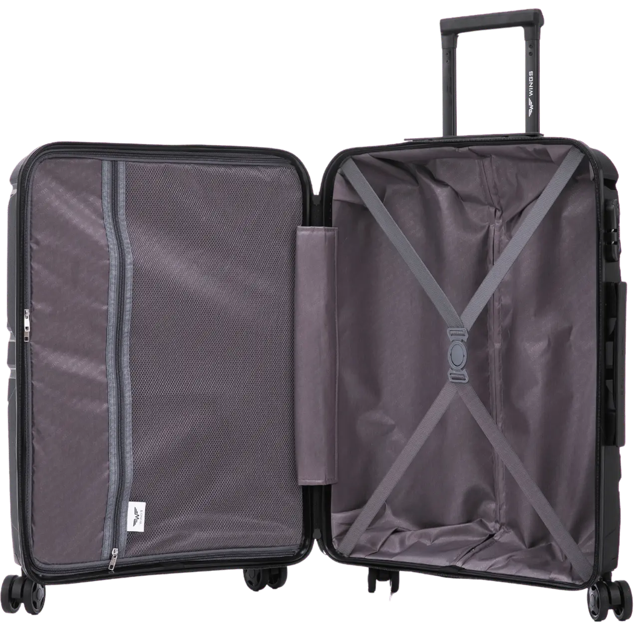 Zestaw 3 walizek Wings PHOENIX 2.0 polipropylen BURGUNDY - Image 2