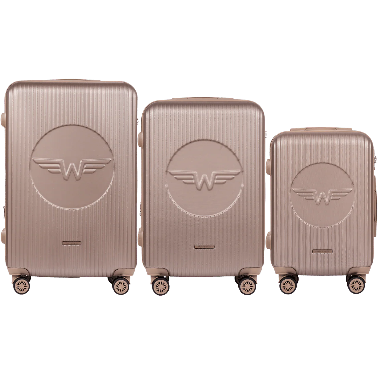 Zestaw 3 Walizek Wings Swallow 3.0 CHAMPAGNE