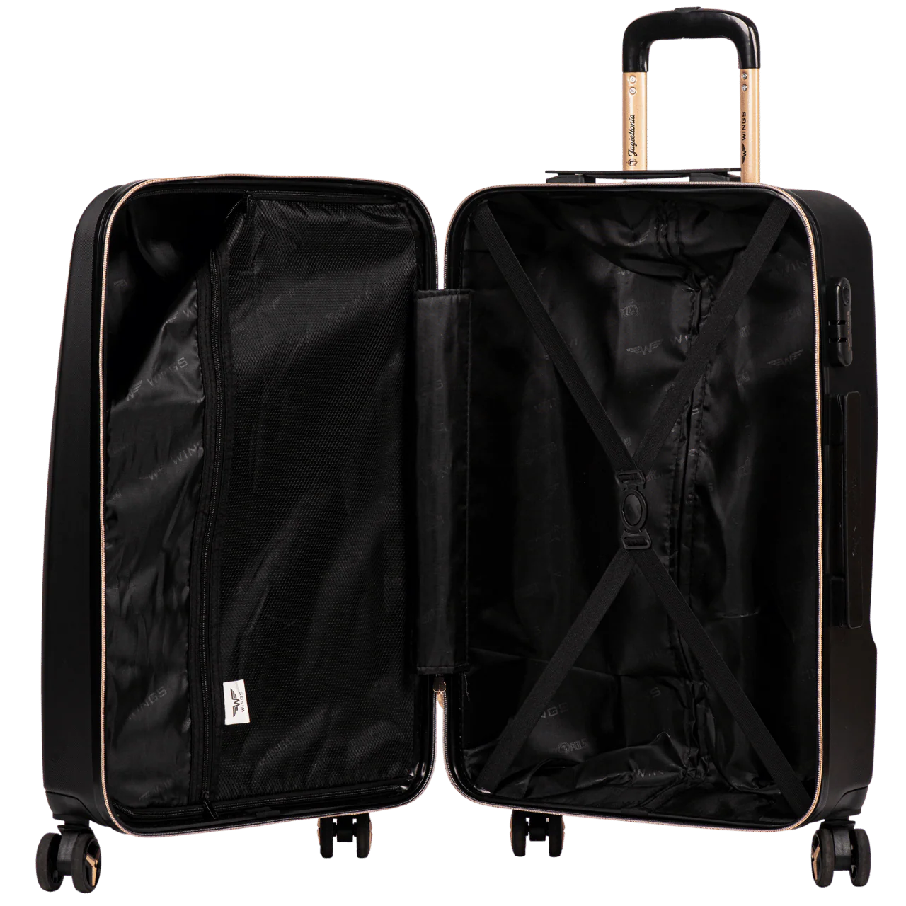 Zestaw 3 walizek Wings x Jagiellonia BLACK - Image 12
