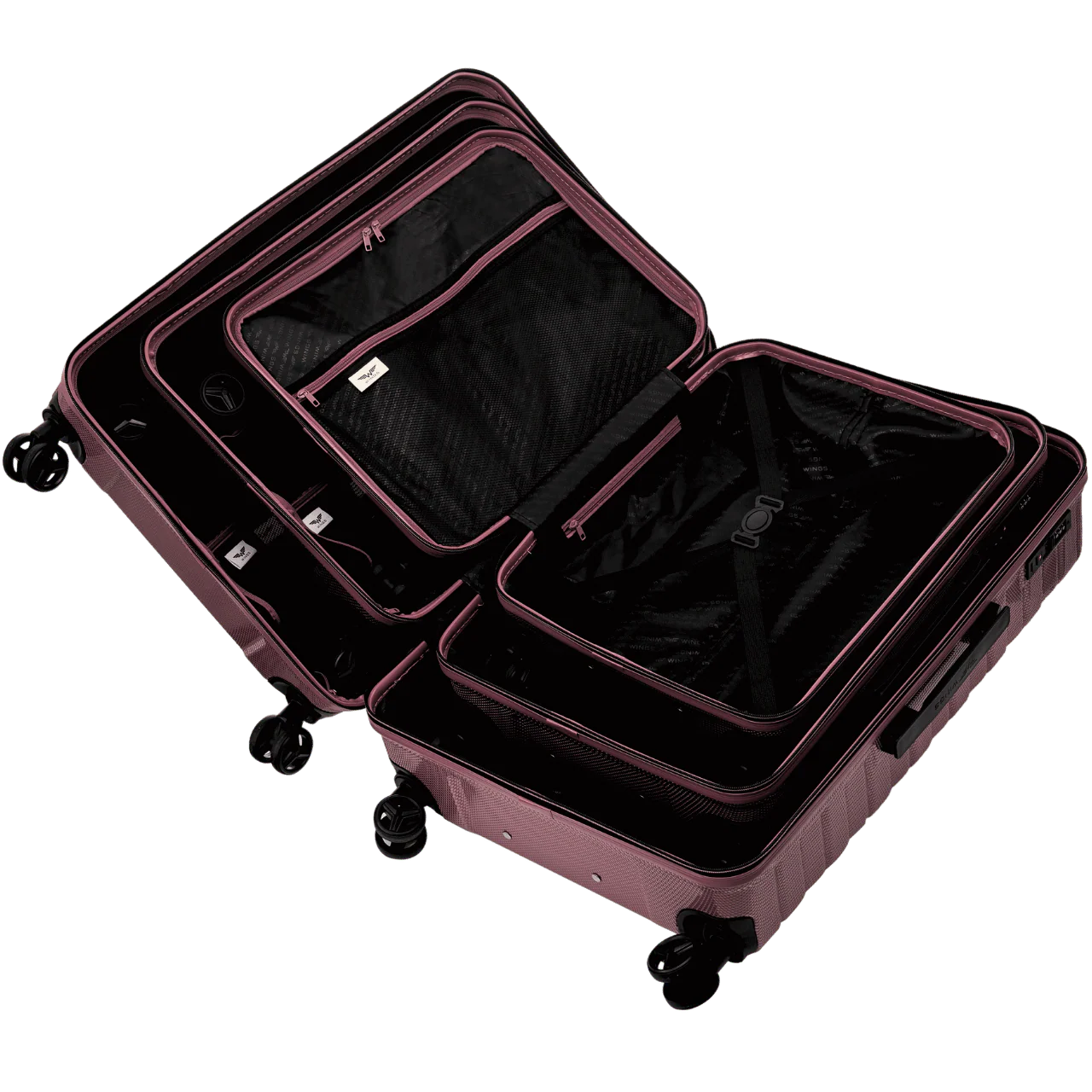 Zestaw 4 walizek Wings CRAKE POLICARBON 100% CHAMPAGNE - Image 11