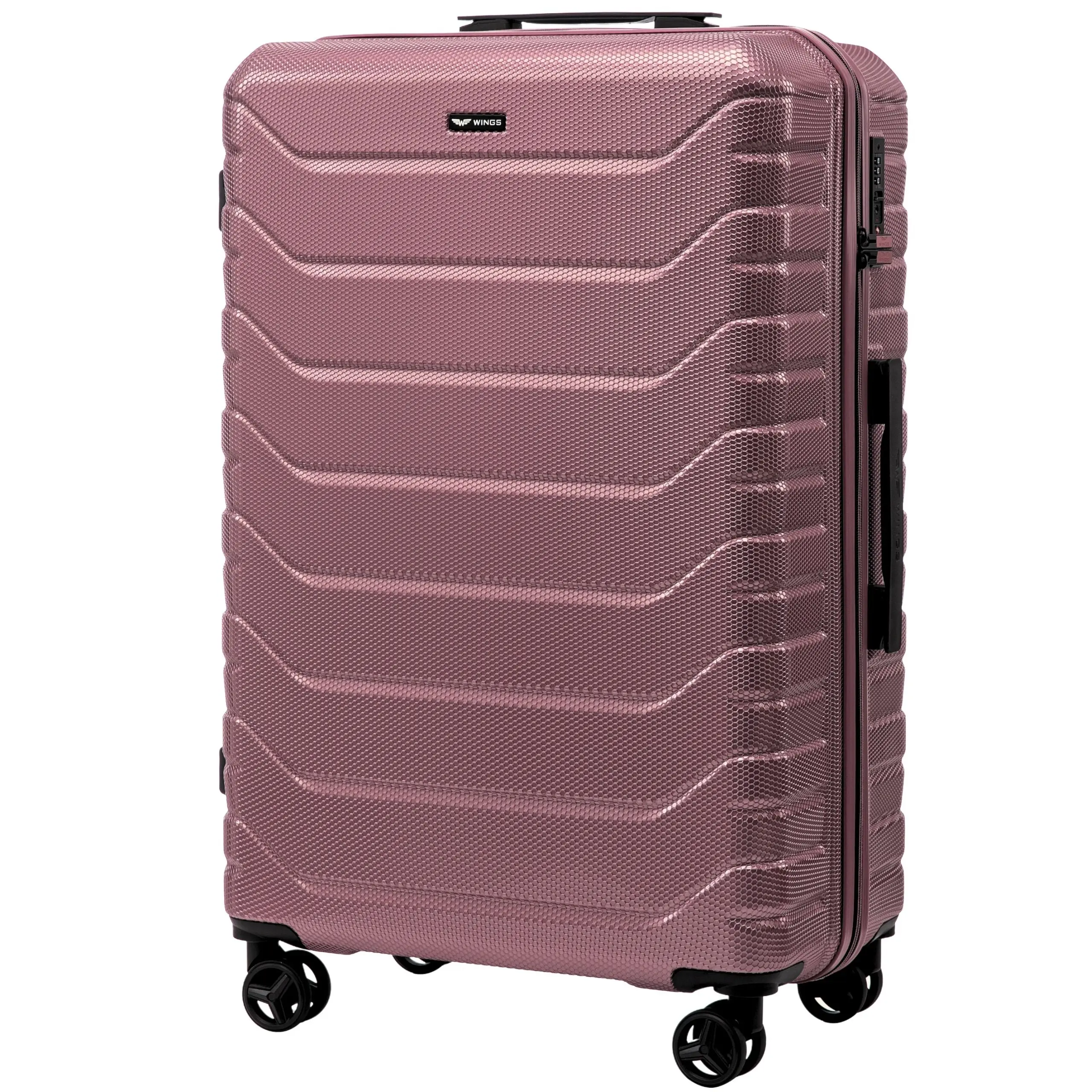 Zestaw 4 walizek Wings CRAKE S/M/L + Kuferek ROSE GOLD - Image 2