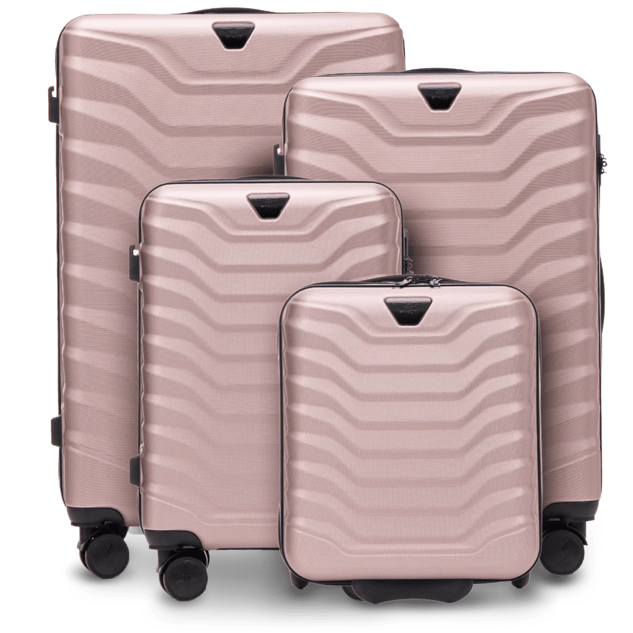 Zestaw 4 walizek Wings PEAFOWL ROSE GOLD