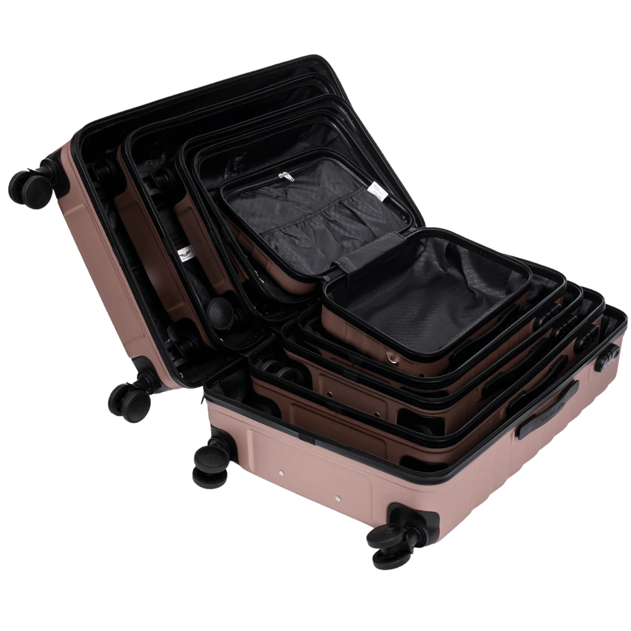 Zestaw 5 walizek Wings PEAFOWL ROSE GOLD - Image 3