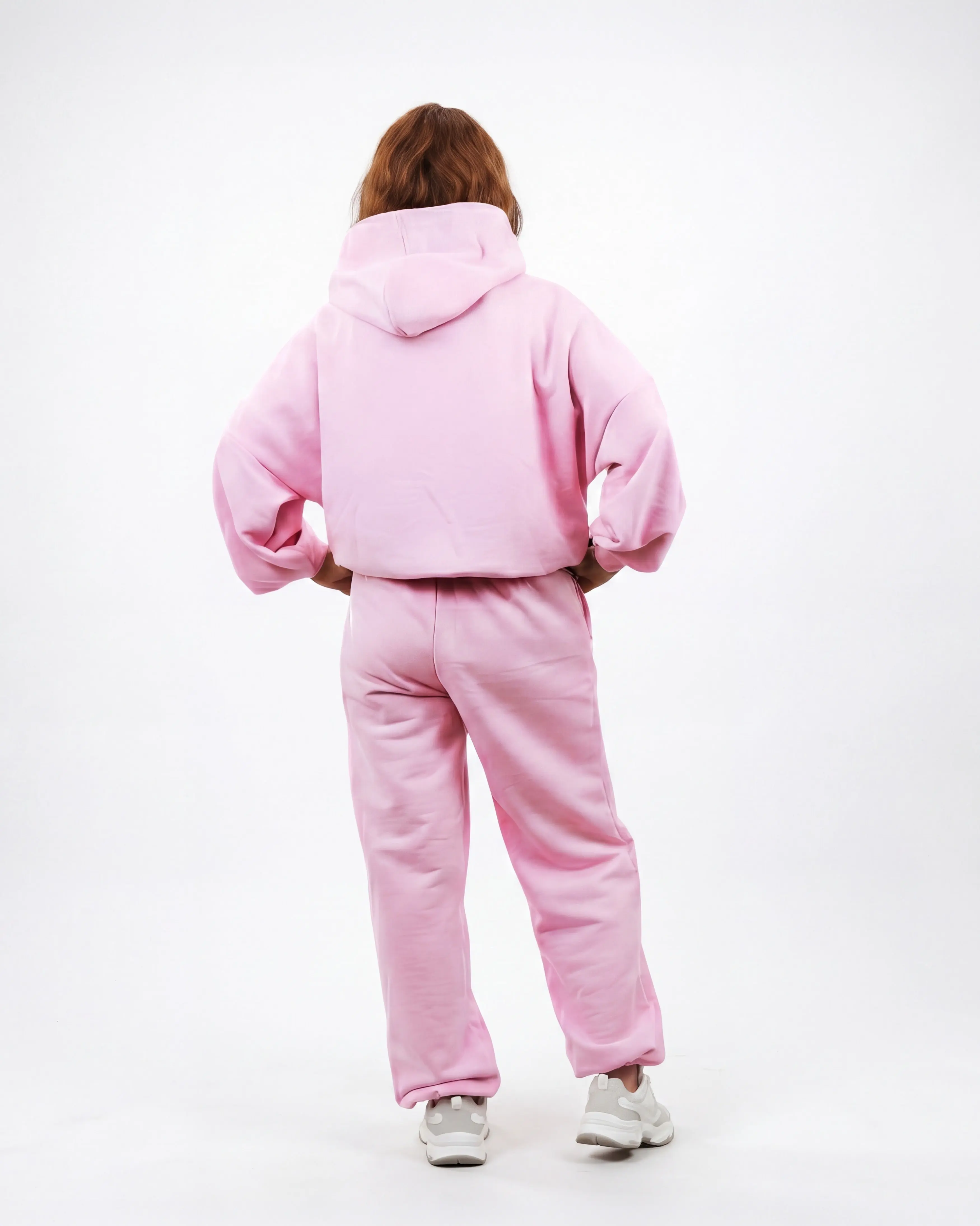 Komplet dresowy WINGS UNLEASH damski oversize bawełna PINK - Image 4