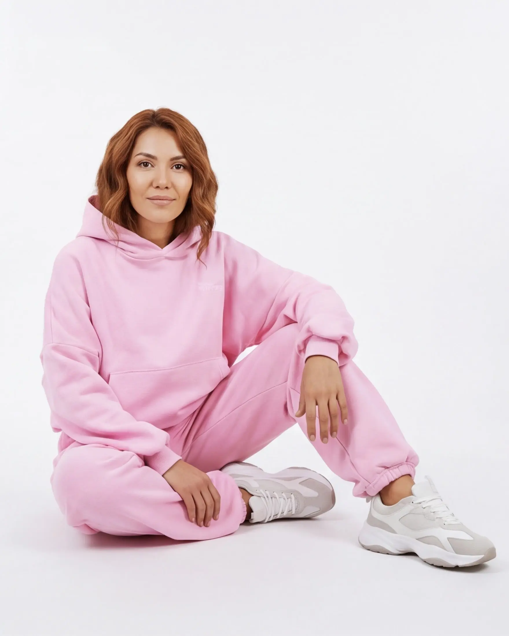 Komplet dresowy WINGS UNLEASH damski oversize bawełna PINK - Image 5